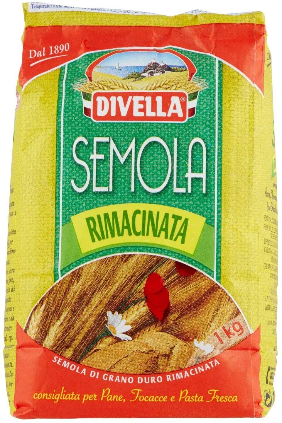 Divella Hartweizengrieß Semola Di Grano Duro Rimacinata 1000G Italienisches