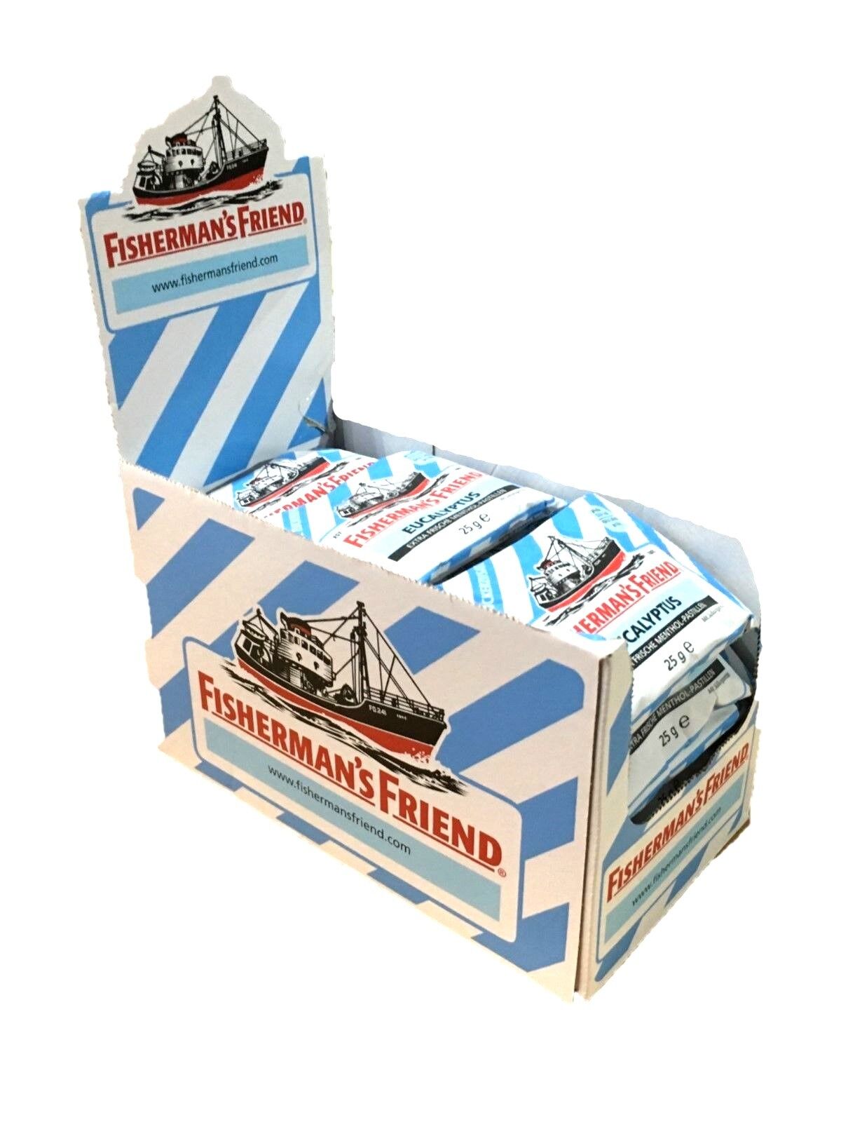 Fisherman`S Friend Extra Frische Eucalyptus Pastillen Ohne Zucker 24X25G.