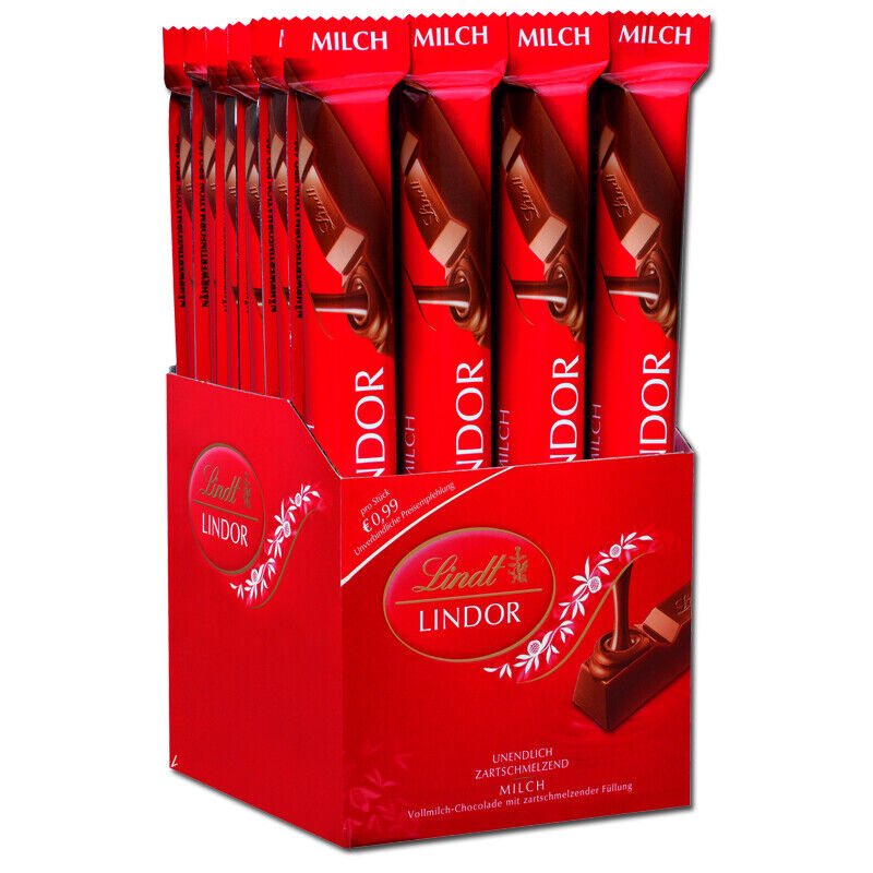 (27,69€/1Kg) Lindt Lindor Milch Stick 38G Schokolade 24 Stück