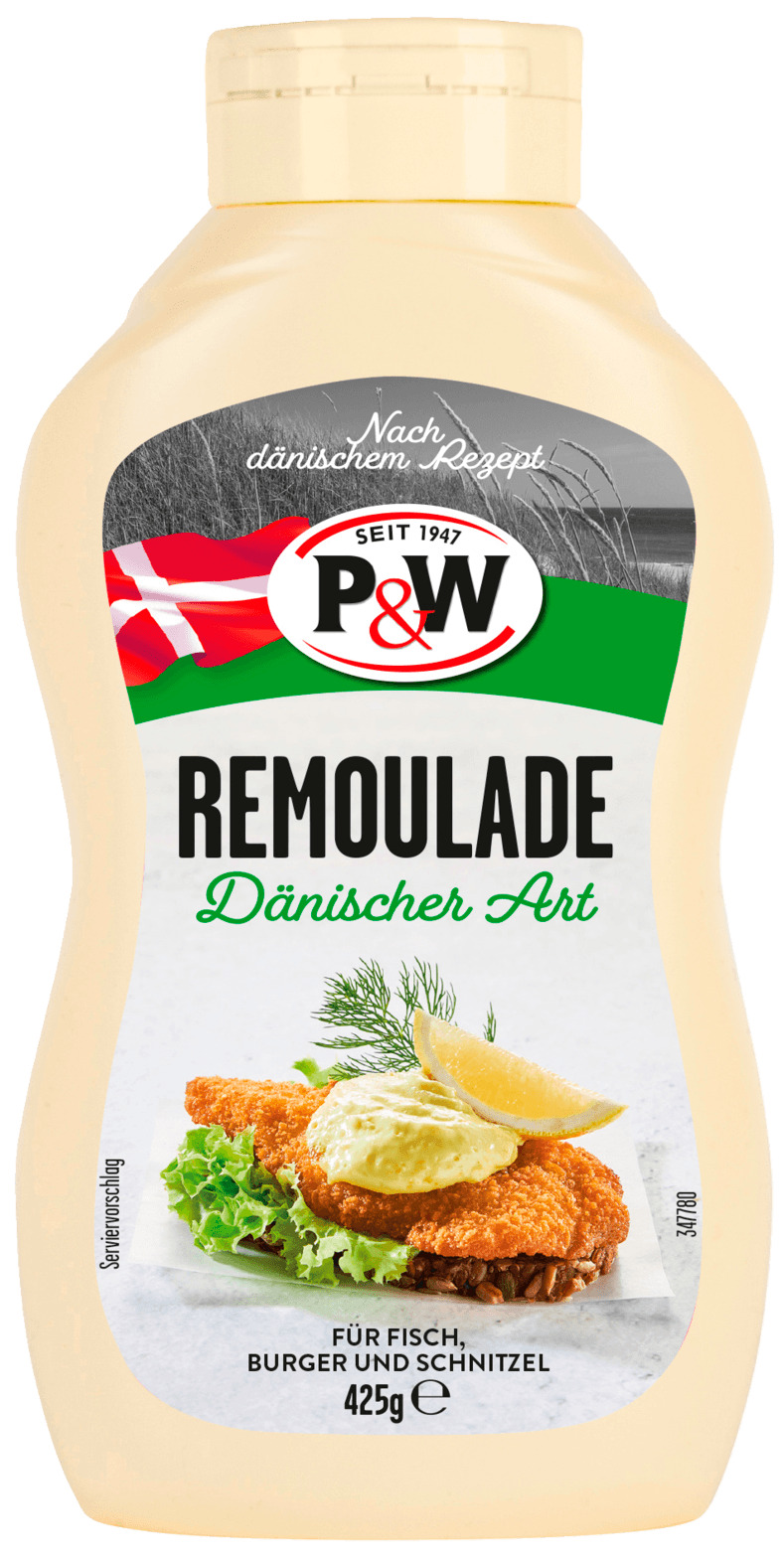 P&W Dänische Remoulade - Remouladen Sauce - 425 Gramm - Pw P & W