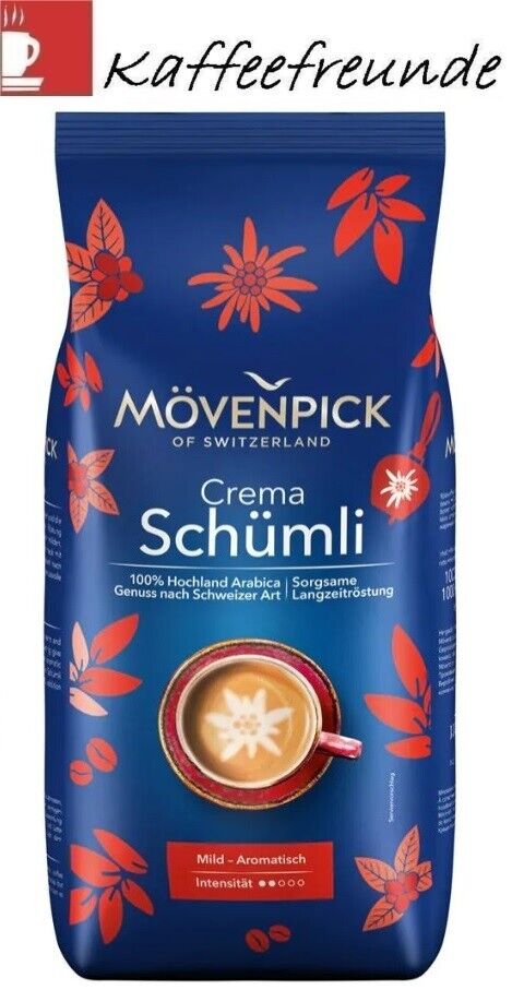 4 X 1 Kg Mövenpick Schümli Kaffee Bohnen