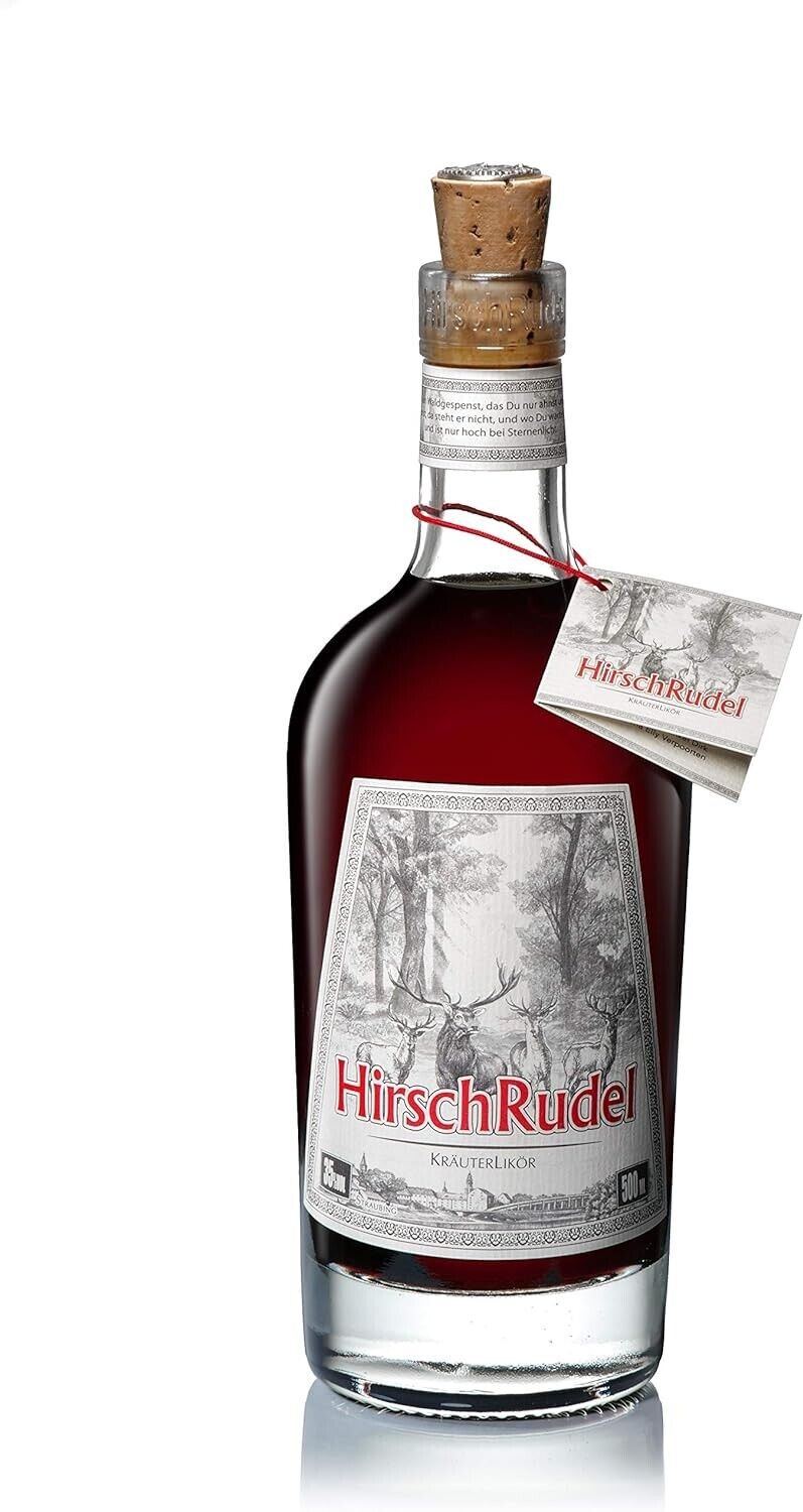 Hirschrudel Likör | Premium Kräuterlikör Aus Deutschland | 1 X 500Ml | Handcraft