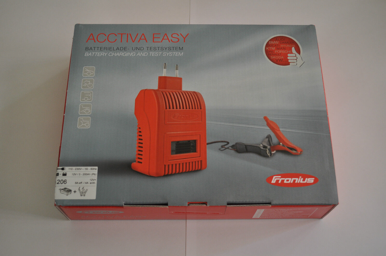 Batterie Ladegerät Testgerät Fronius Acctiva Easy 1206 Neu/Ovp