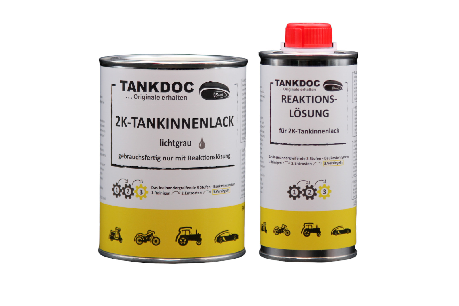 Tankdoc 2K-Tankversigelung -15 L. Lichtgrau/ Beschichtung,Sanierung,Versiegelung