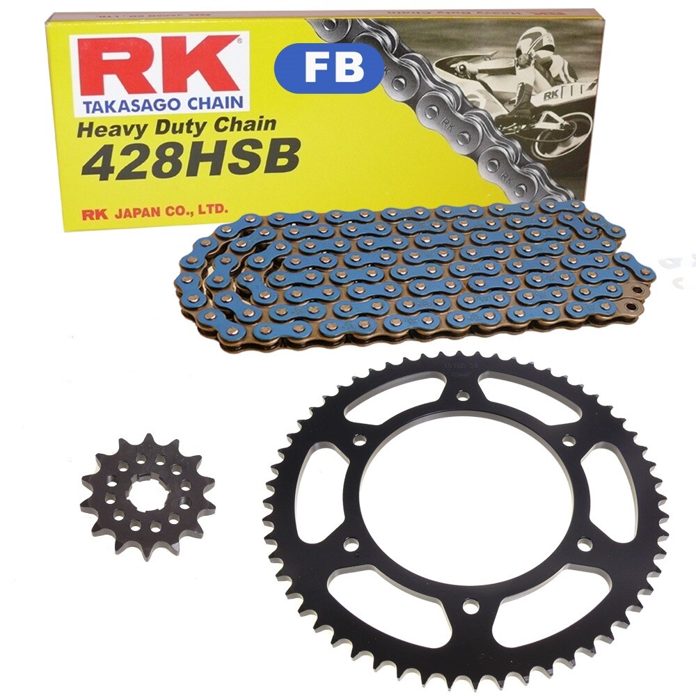 Kettensatz Yamaha Wr 125 R X 09-17 Kette Rk Fb 428 Sb 134 Offen Blau 14/53