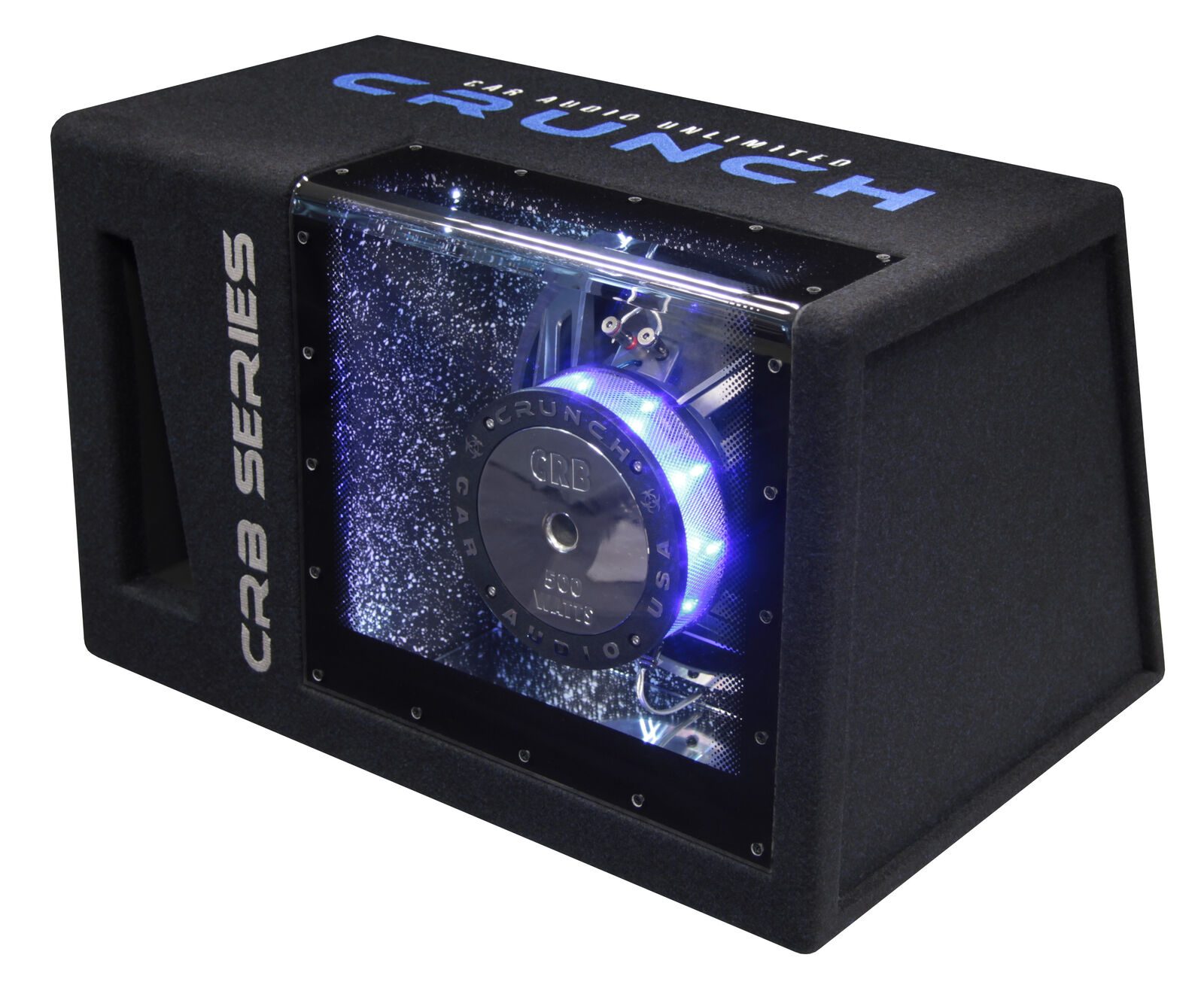 Crunch Single-Bandpass Crb-501 Subwoofer Sub Endstufe Basskiste Pkw
