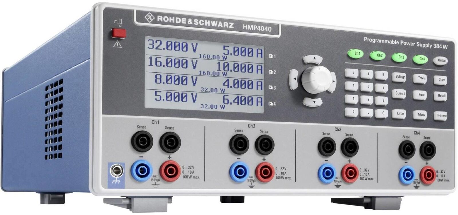 Rohde & Schwarz Hmp4040 Labornetzgerät Einstellbar 32V Max 10A Max 384W 1411367