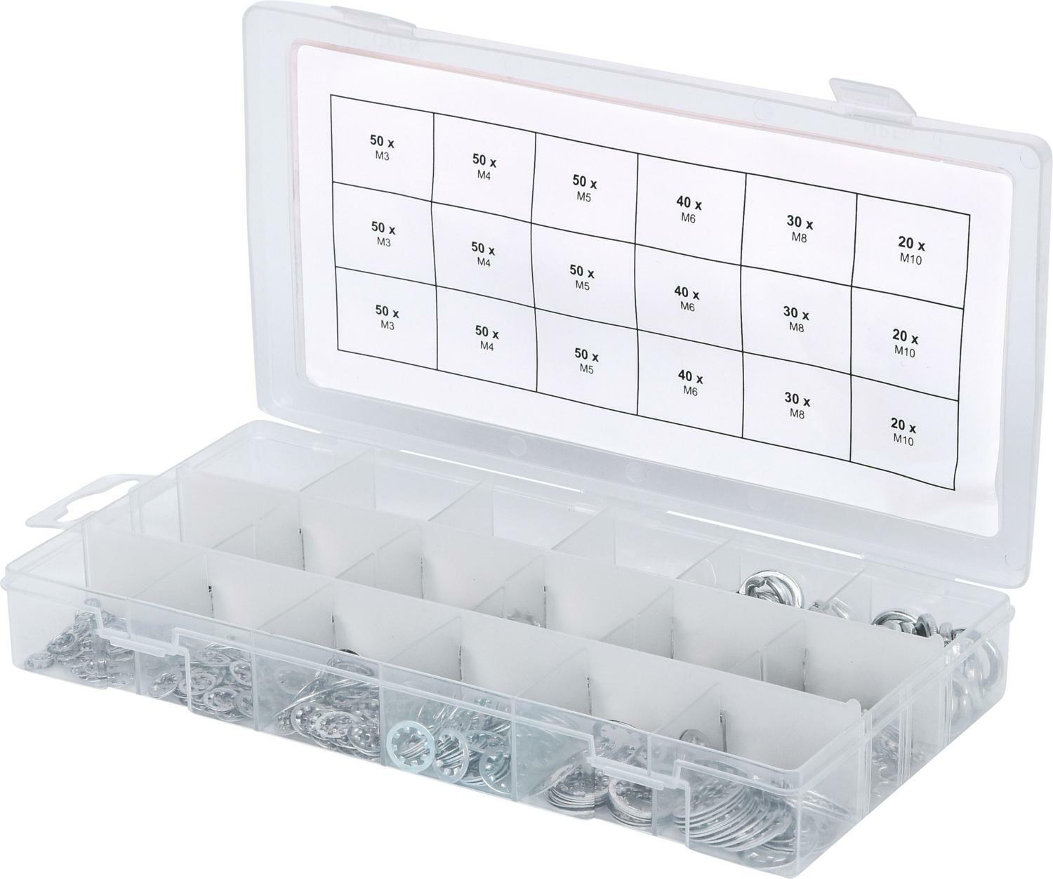 Ks Tools Sortiment Zahn-Unterlegscheiben,M3-10, 720-Tlg