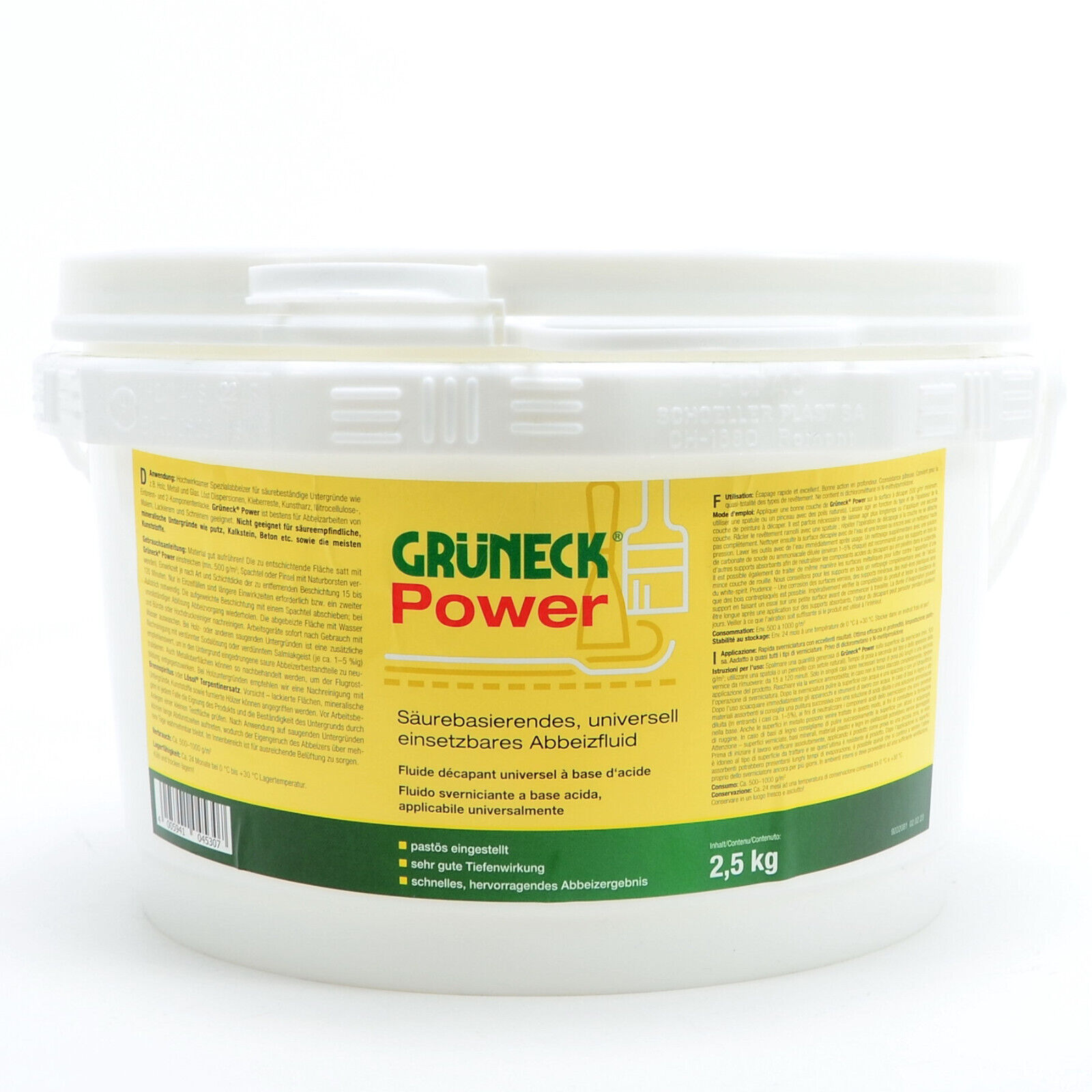 Abbeizer Entlacker Lackentferner 2,5Kg Grüneck Power Abbeizmittel