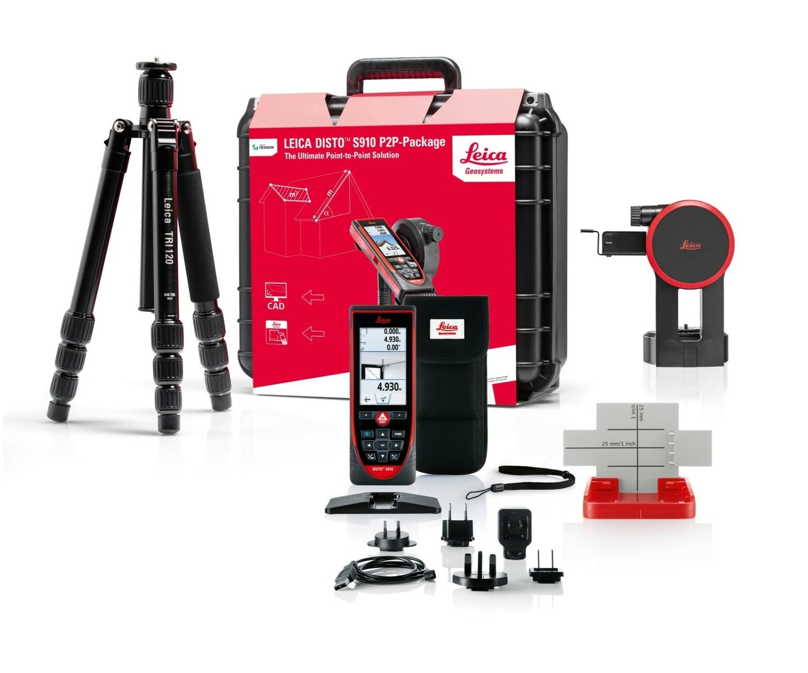Leica Disto S910 P2P Set Laser Entfernungsmesser Mit 3D Messtechnik