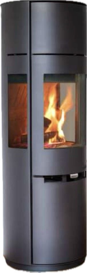 Aduro 9-7 Stahl Kaminofen 6 Kw Schwarz Bodenplatte Kamin Ofenrohr Wärmespeicher