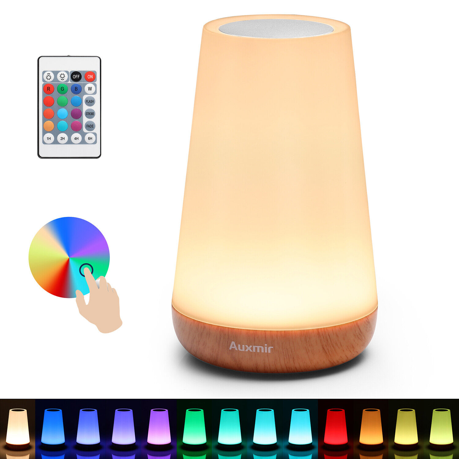 Led Nachttischlampe Nachtlicht Touch Dimmbar Rgb Kinder Usb Aufladbar Babyzimmer