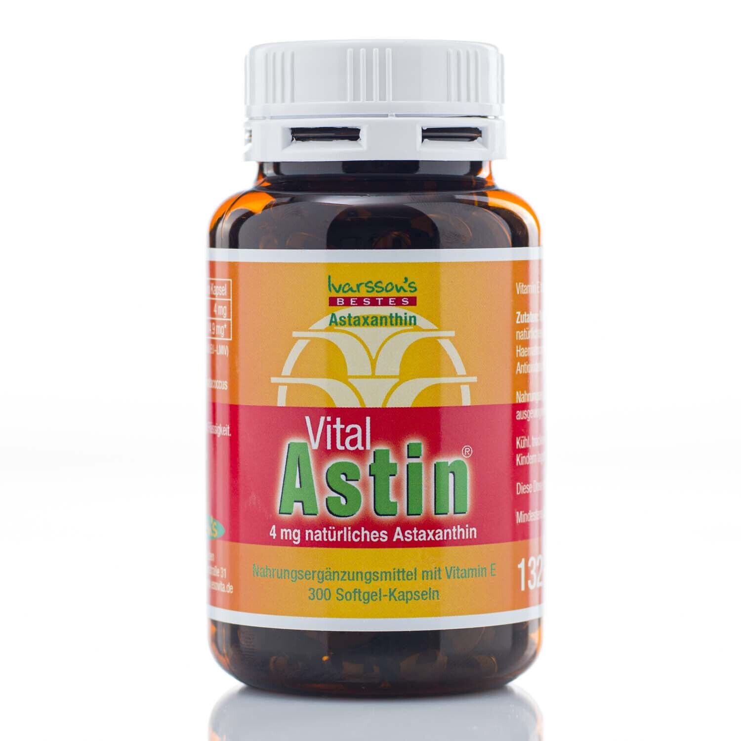 Vitalastin 300 Kapseln Natürliches Astaxanthin 4 Mg