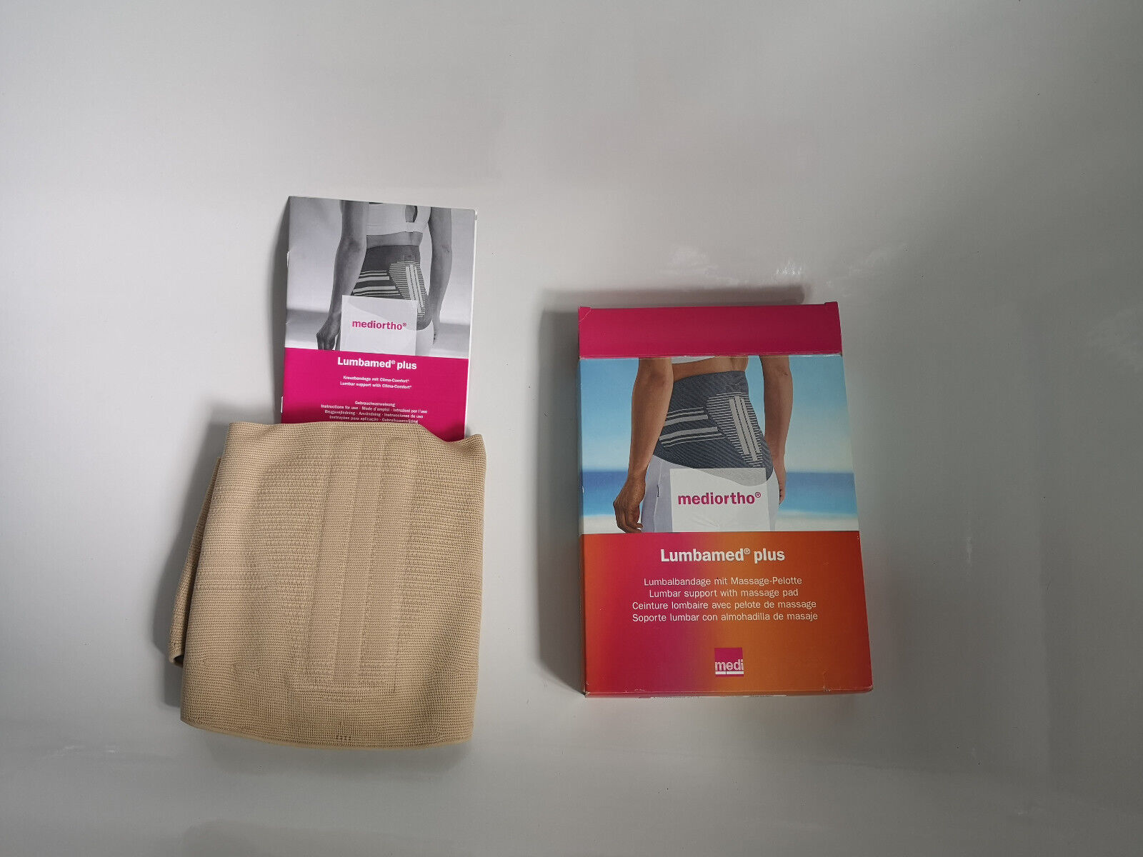 Medi Mediorhto Lumbamed Plus –Damen Lumbalbandage Mit Massage-Pelotte , Gr. Iv