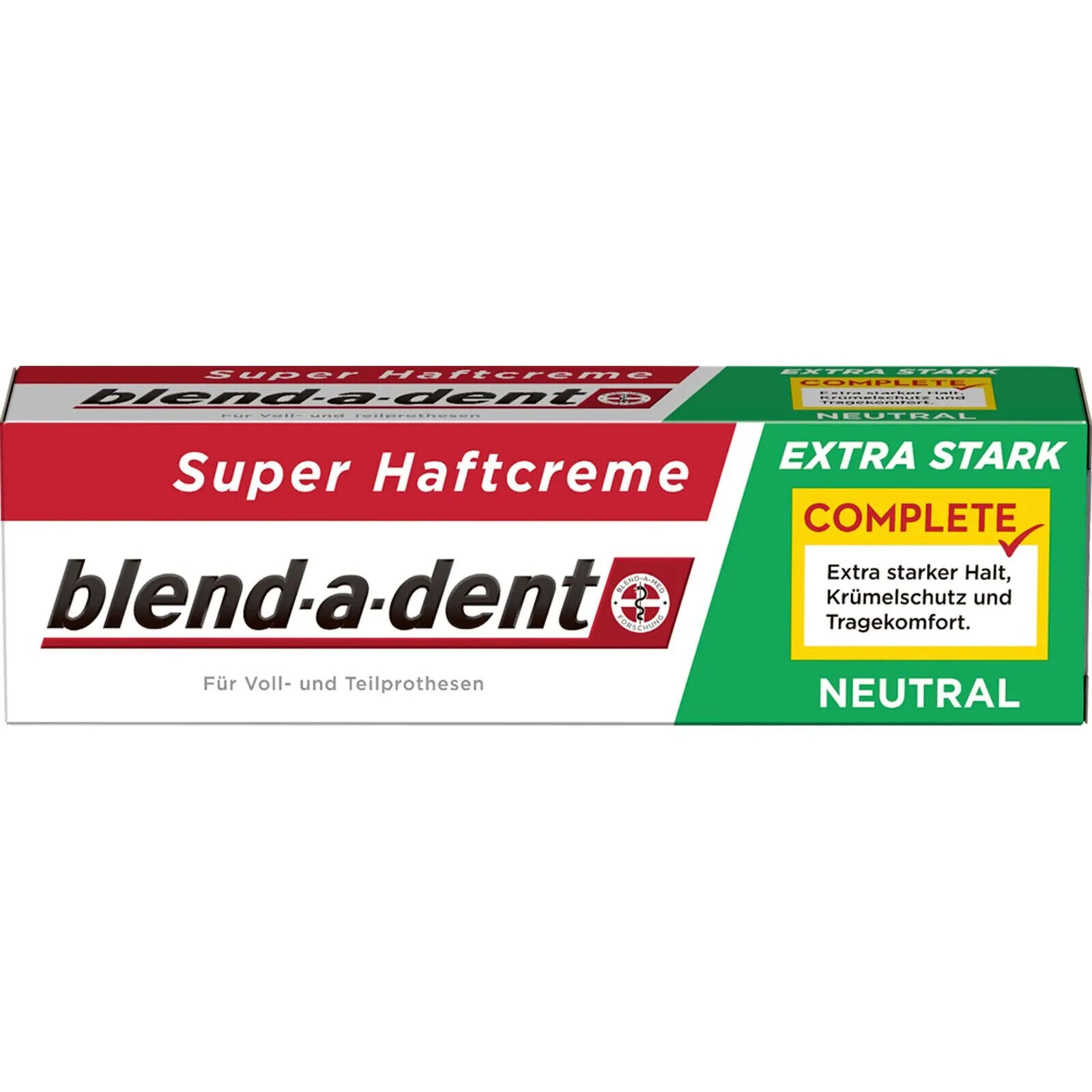 Blend A Dent Super Haftcreme Extra Stark Neutral Zähne Gebiss Prothesen