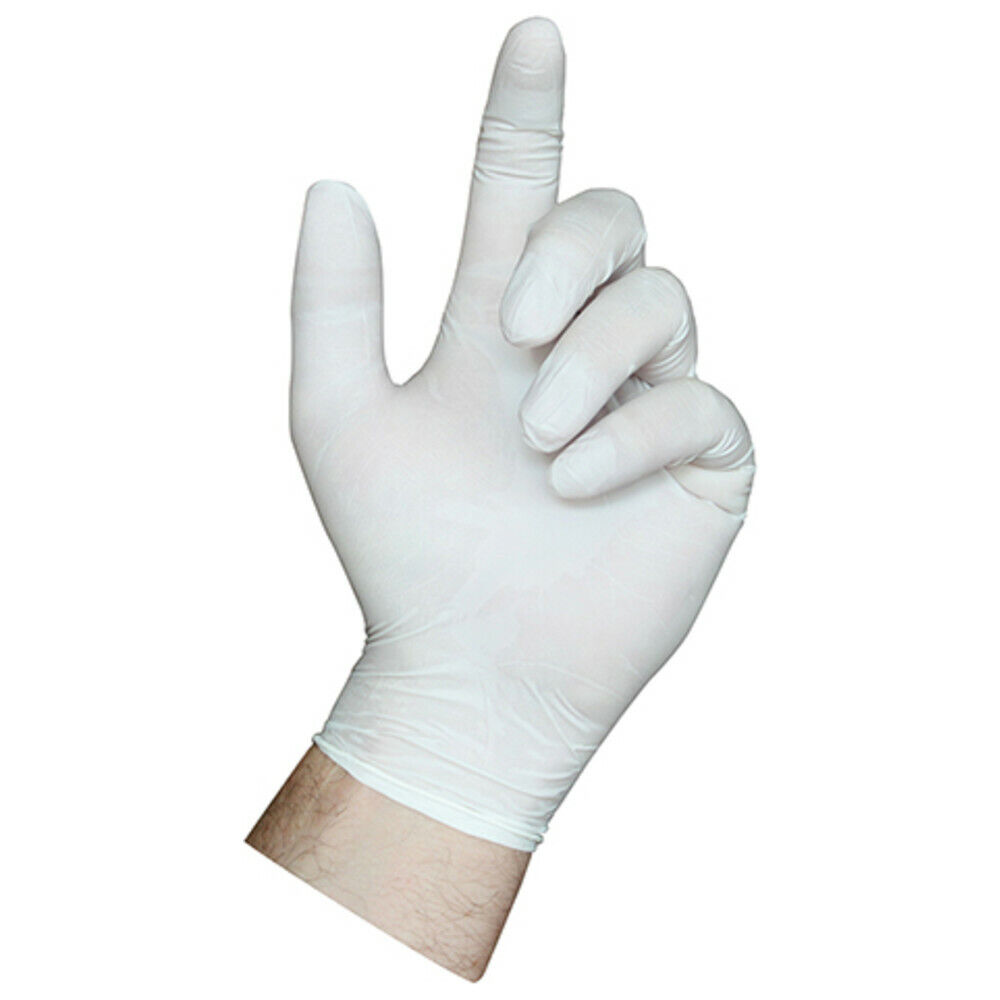 Hygonorm Nitrilhandschuhe, Safe Fit, Puderfrei, Weiß, L 26110 (Pack À 200 Stück)