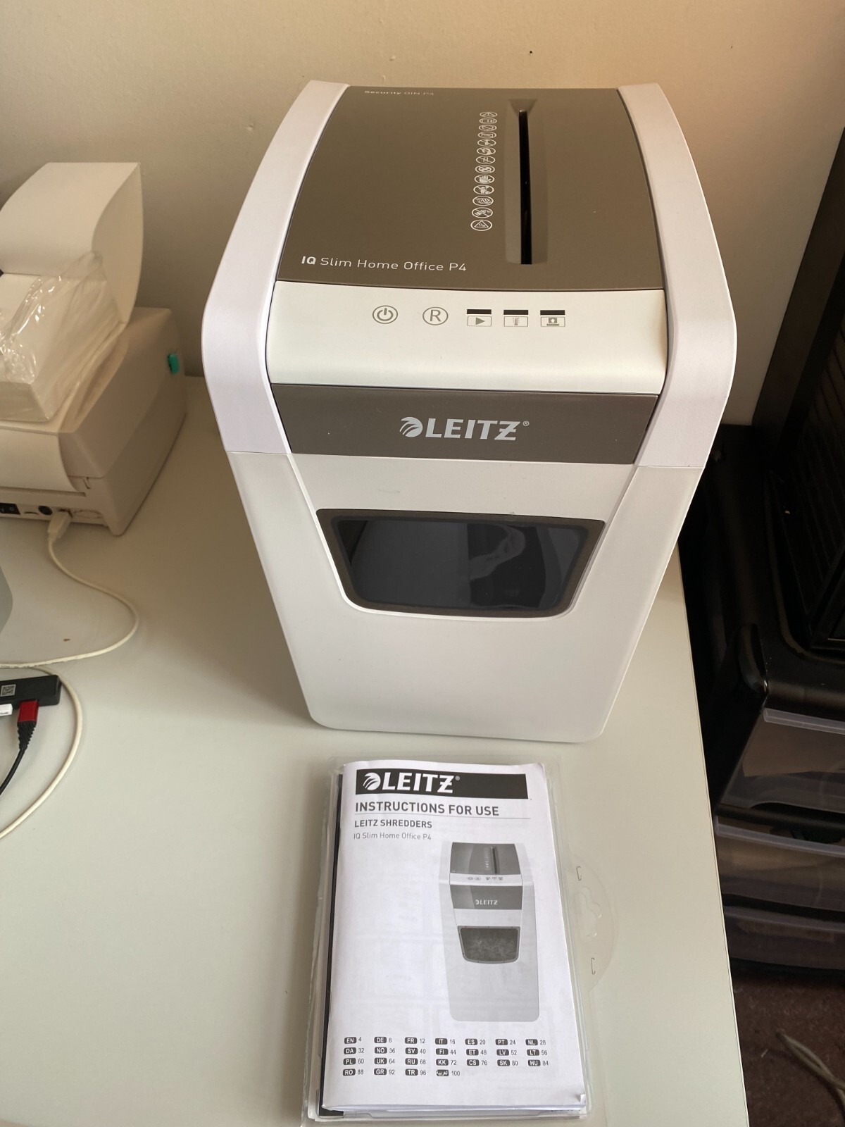 Leitz Iq P4 Home Office Slim Aktenvernichter - Weiß (80010000)