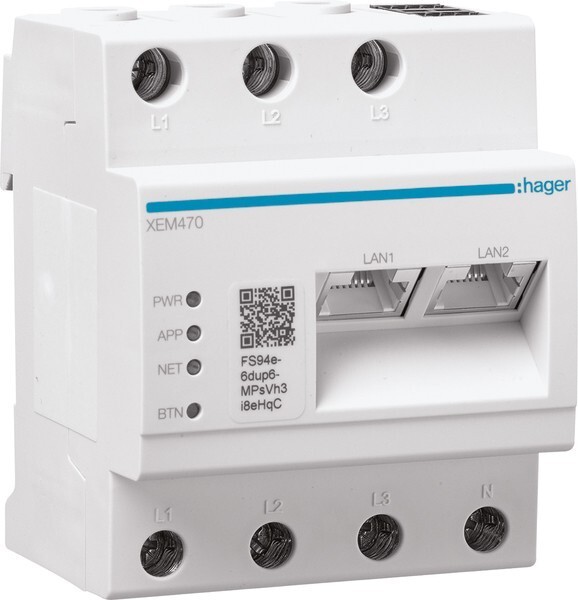 Hager Energiemanagement Contr. Xem470 Ip20 Elektronik-Geräte Energiemanagement