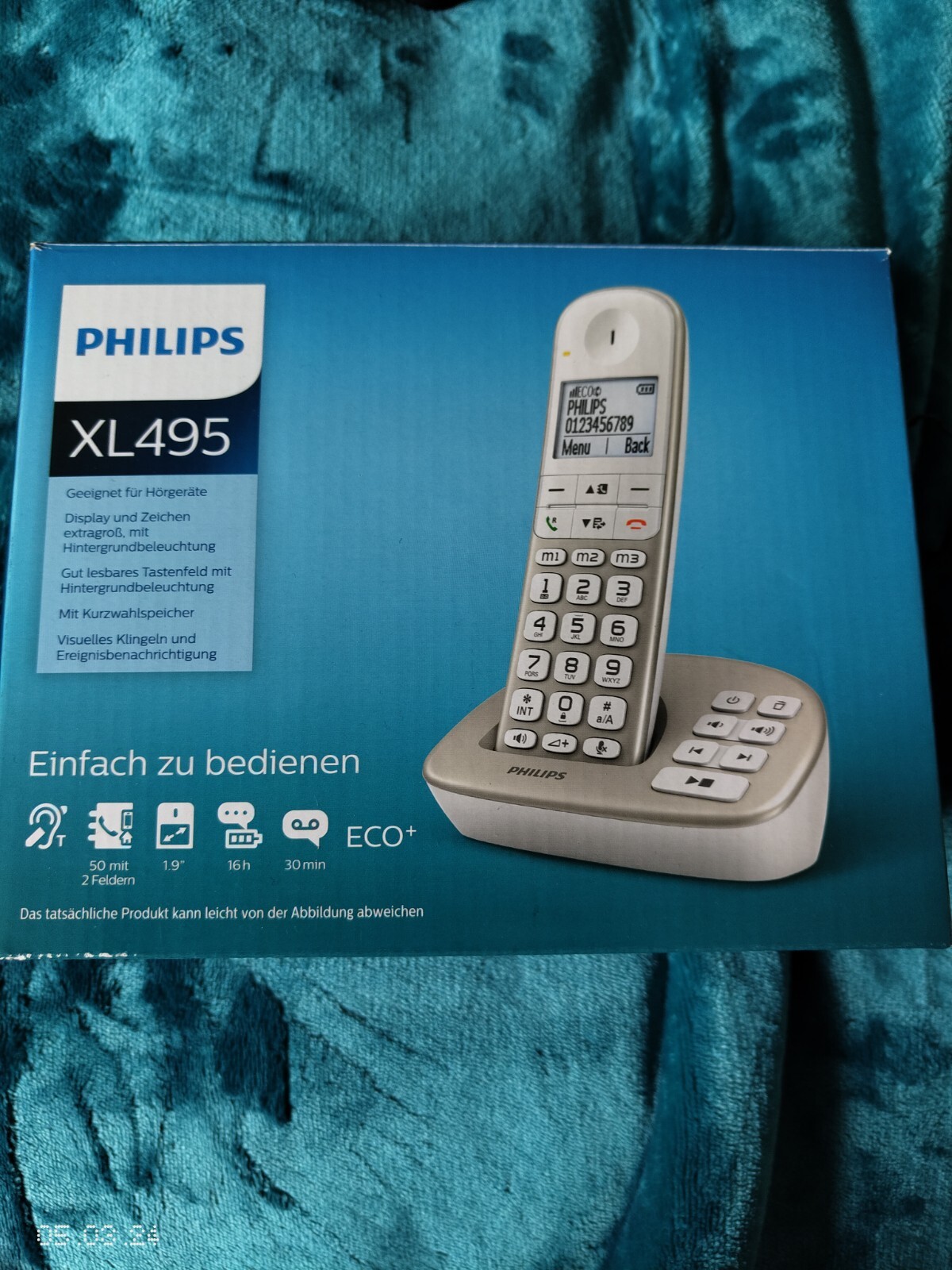 Philips Xl495 Schnurlostelefon Weiß Home Phone Connect Wireless, Gebraucht