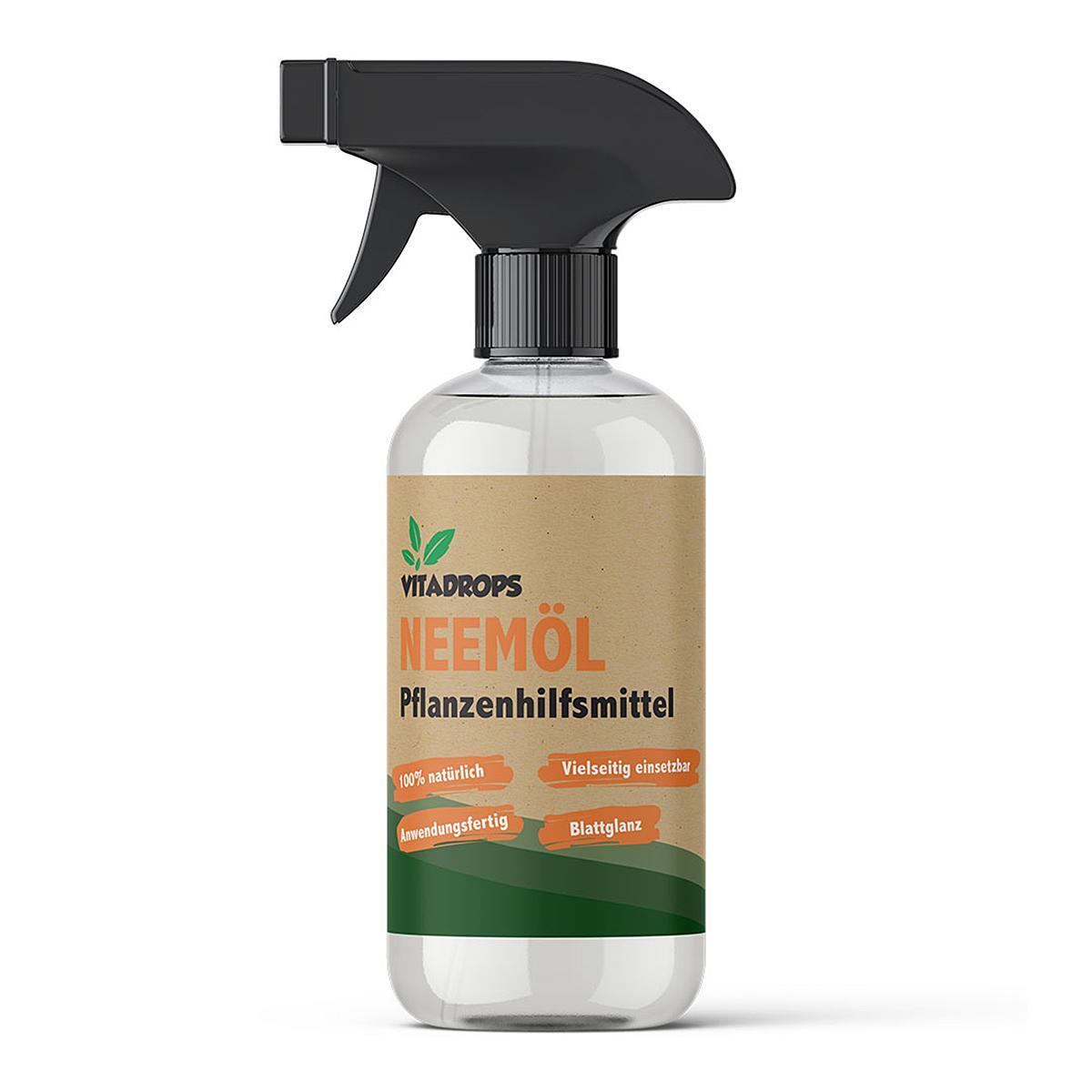Neemöl Als Pflanzen-Schutz Gegen Trauermücken Vitadrops | Glanzspray | 500 Ml