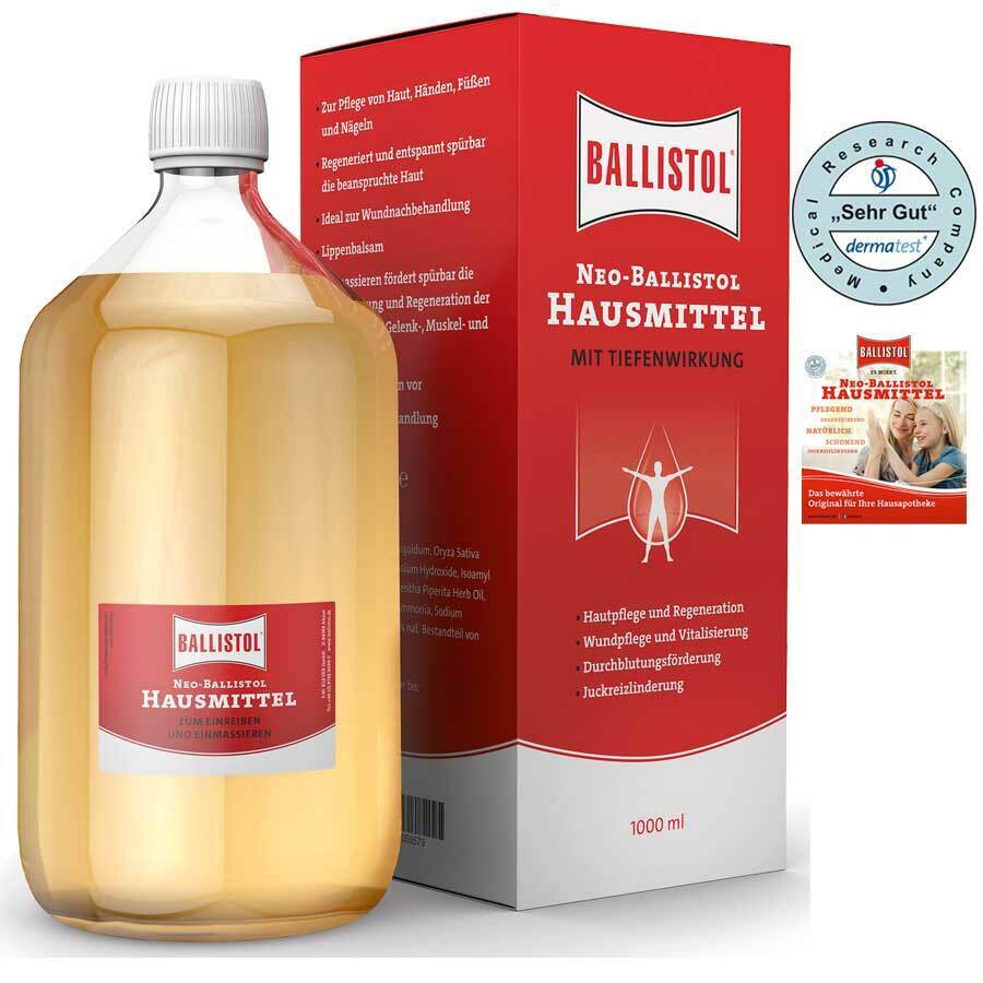Neo-Ballistol Hausmittel Pflegeöl Hautpflege-Wundpflege ++ 1 Liter ++ = 1000Ml