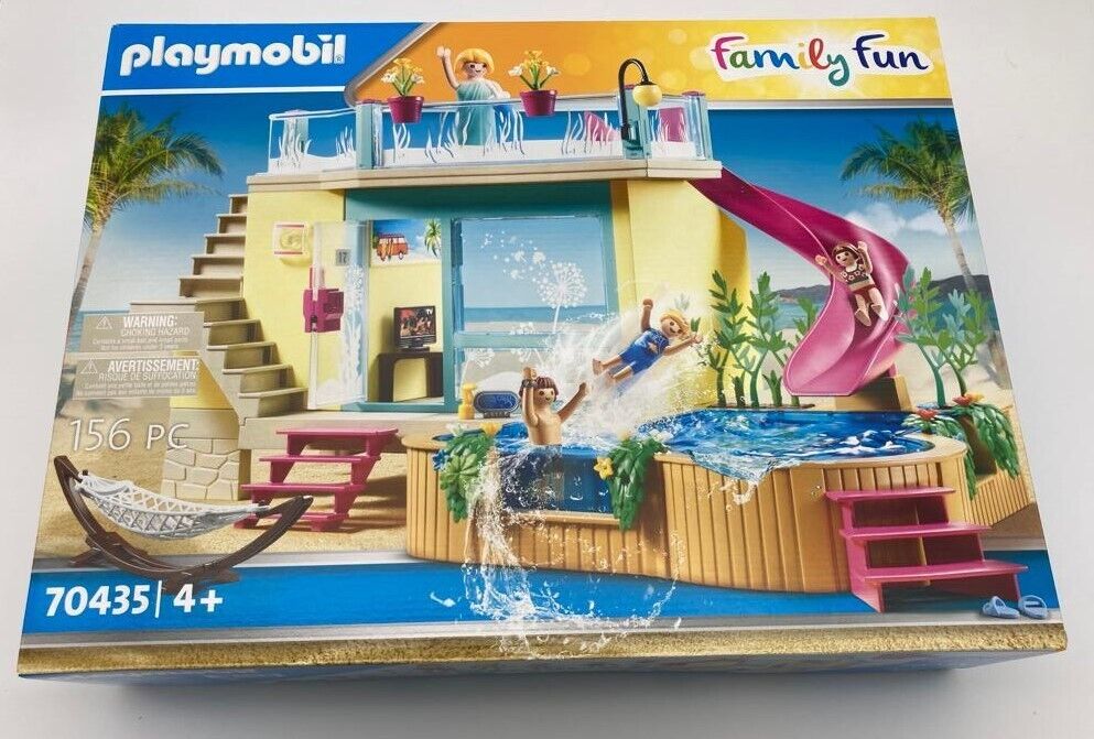 Playmobil Family Fun Bungalow Mit Pool 70435 Neu & Ovp