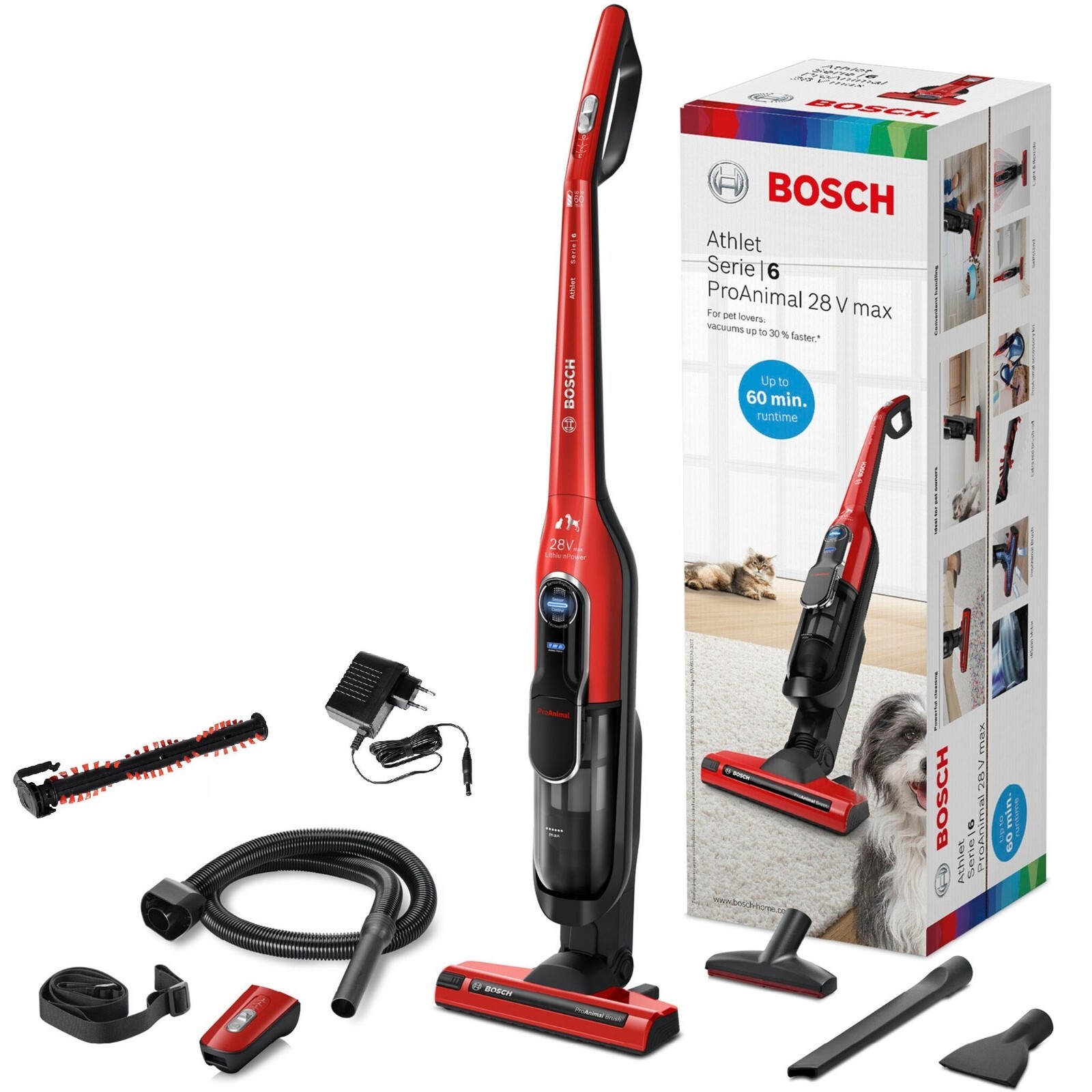 Bosch Proanimal 28V Akkustaubsauger Blh86Pet1 Stielsauger Für Haustierbesitzer