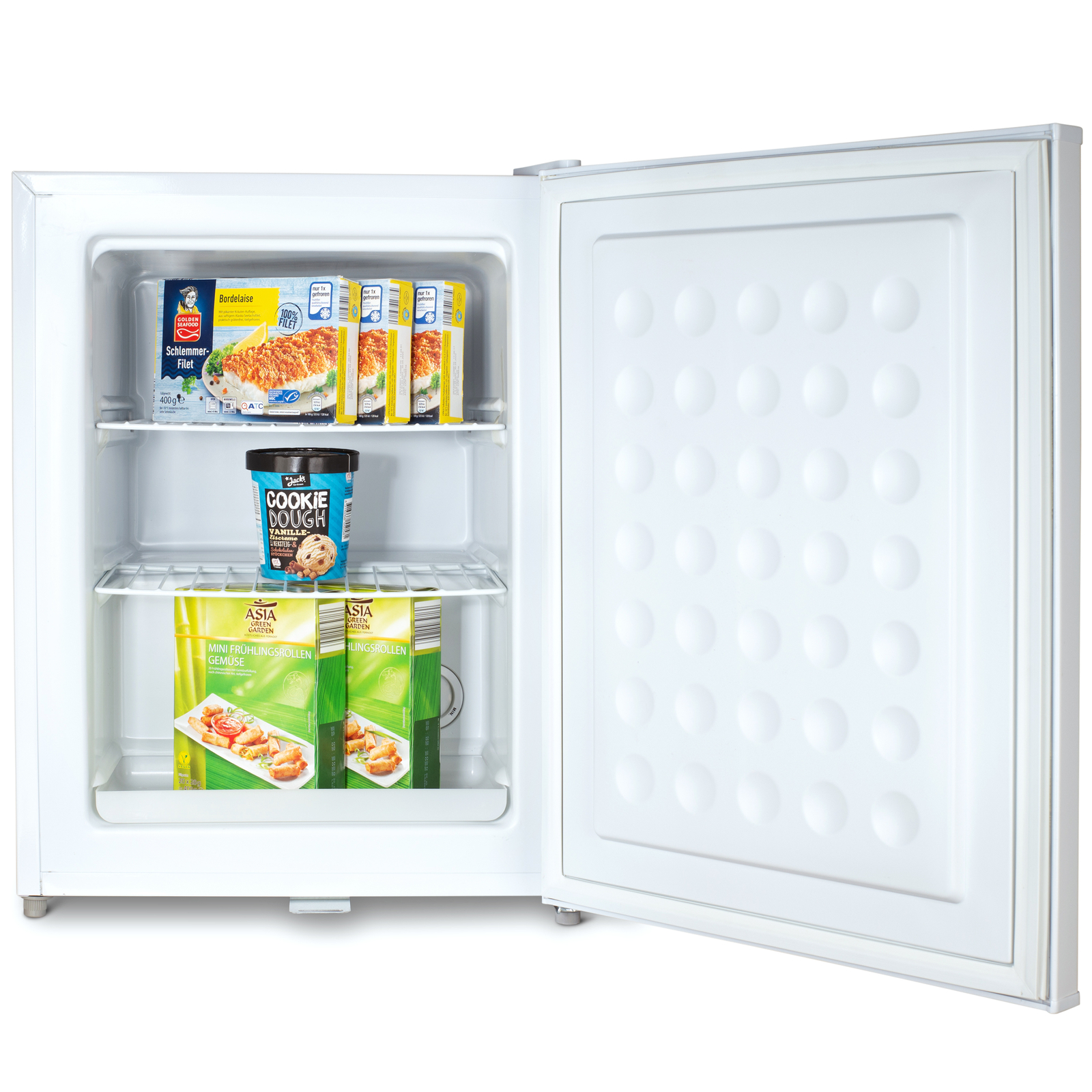 Mini-Gefrierschrank Mit Schloss E 42L, 4-Sterne, Leise, Gefrierbox, Weiß
