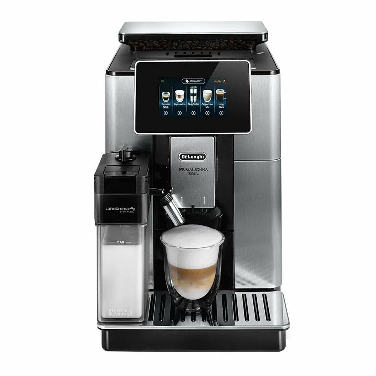 Delonghi Ecam610.74.Mb Primadonna Soul Kaffeevollautomat Kaffeemaschine 1450 W