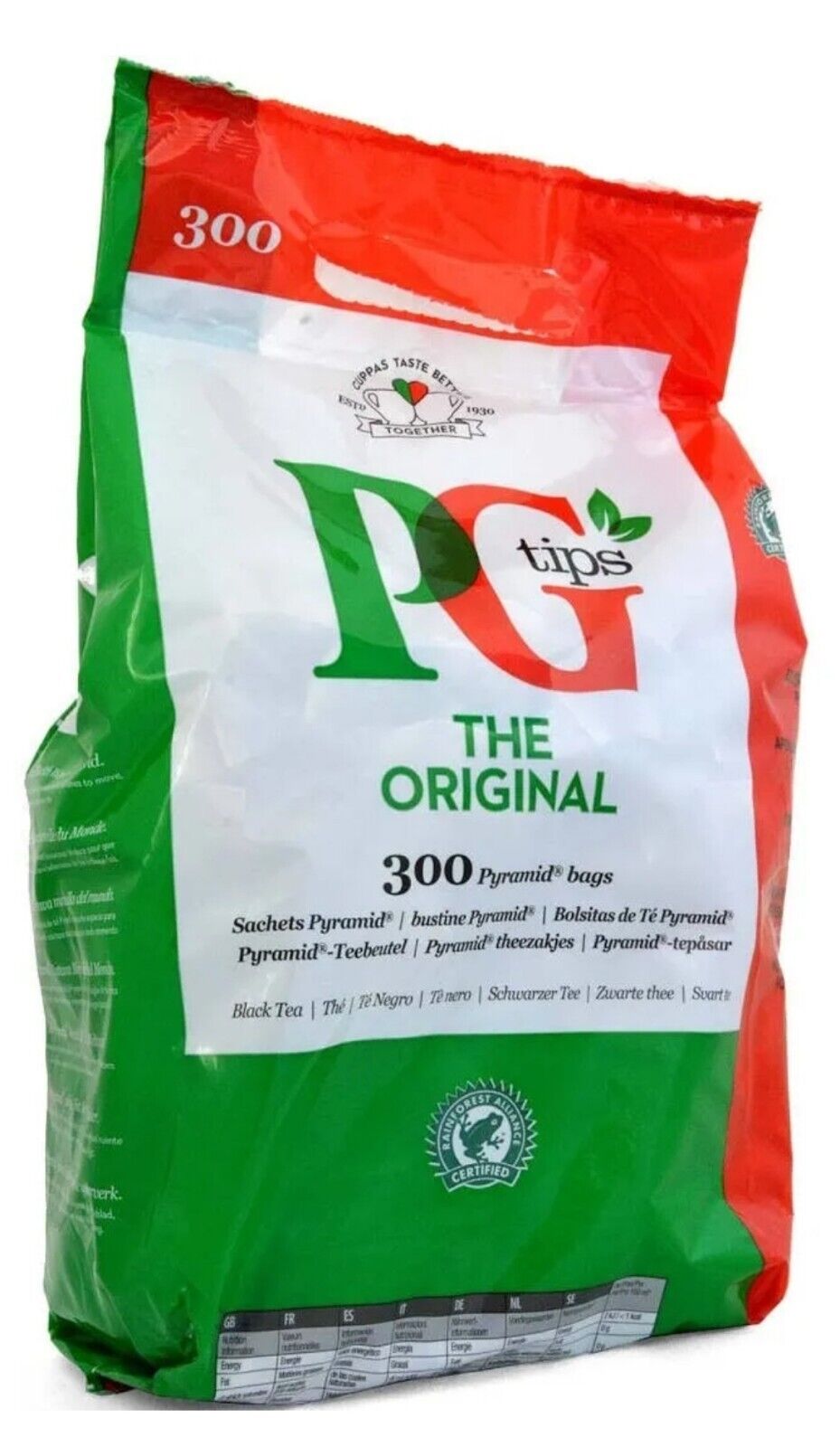 870G Pg Tips Schwarztee Original - 300 Teebeutel - Schwarzer Tee Schwarztee
