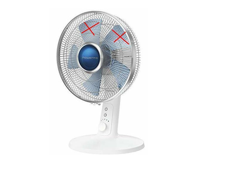Rowenta Vu2730 Turbo Silence Extreme+ Tischventilator, 4 Geschwindigkeiten, 40W