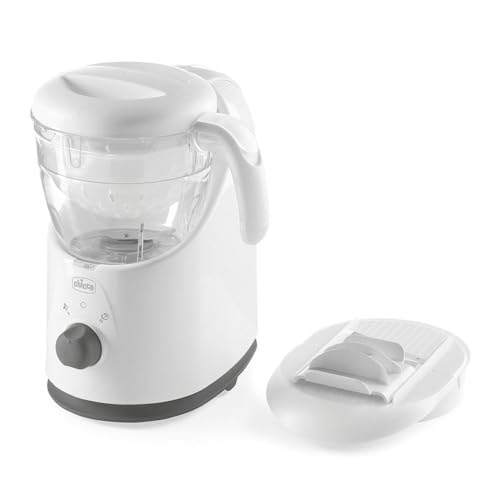 Chicco Cuocipappa Multifunzione Easy Meal Per Lo Svezzamento, Omogeneizzatore Per Neonati E Bambini, Frullatore E Scaldapappa, Con Cottura A Vapore E