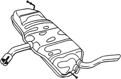 Bosal Endschalldämpfer [Hersteller-Nr. 233-077] für Seat