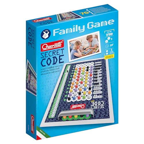 Quercetti - 1001 Secret Code - Educational Toy Board For Kids - Cracking Game, 2 Giocatori