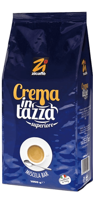 Zicaffe Crema In Tazza Superiore 1Kg Bohnen