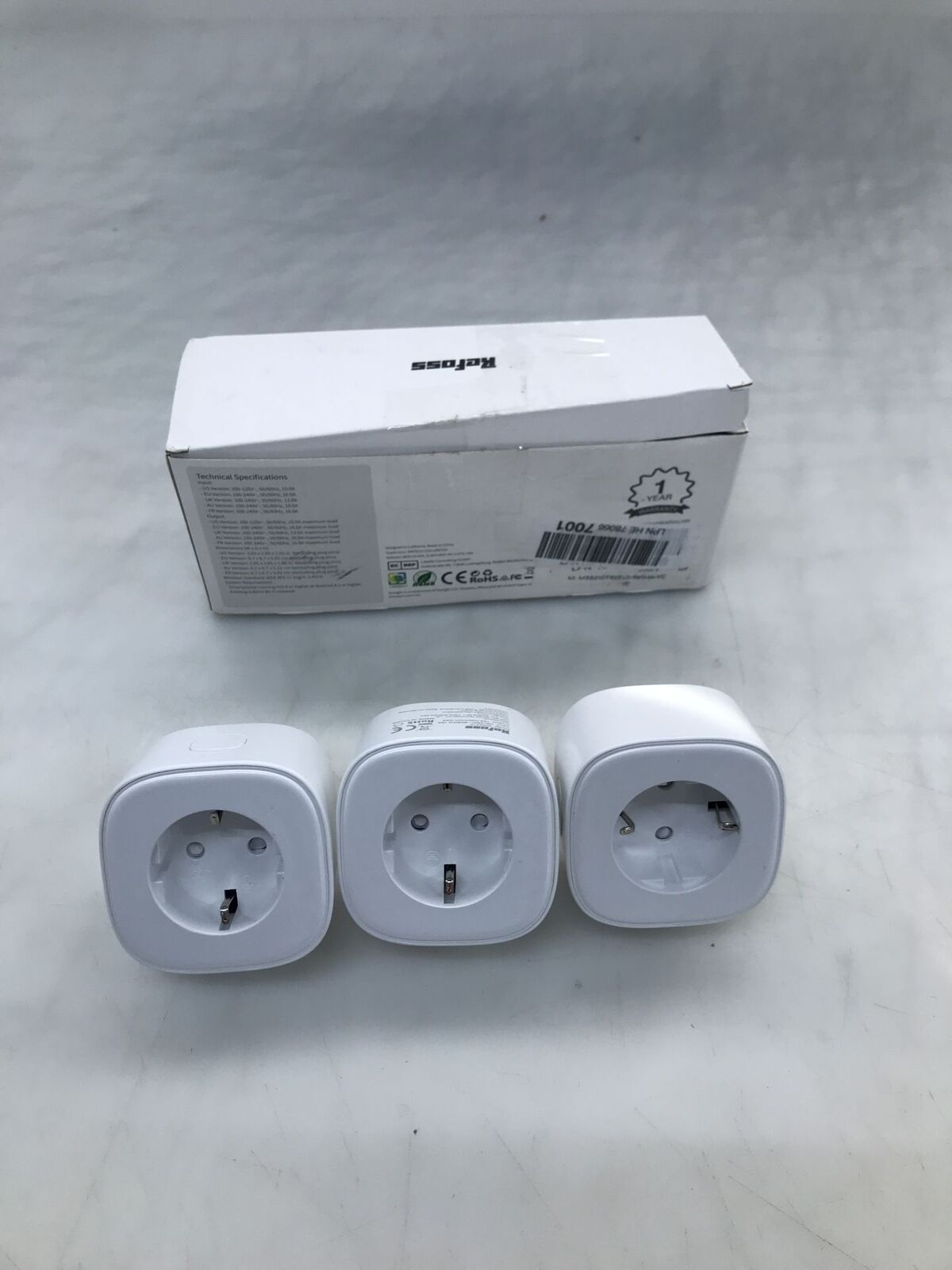 Refoss Smart Wlan Steckdose, Alexa Steckdose 3Er Pack, Smart Home Wifi Steckdose