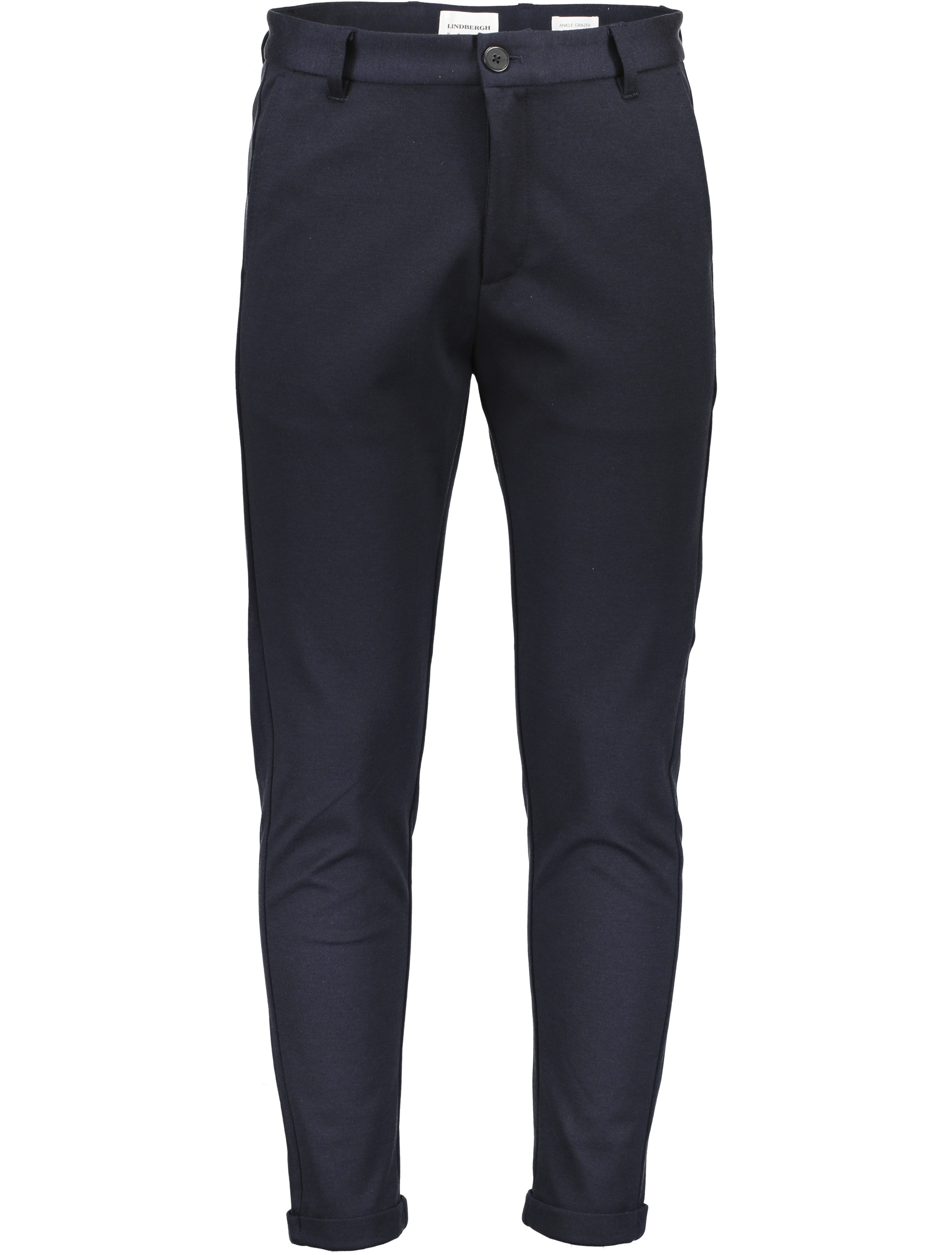 Lindbergh Performance Hose "Superflex" Herren navymix, Gr. L, Polyester, Verkürzte Chino in Superflex Qualtität