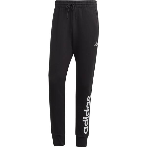 ADIDAS Herren Hose Essentials French Terry Tapered Cuff Logo, Größe M in Schwarz