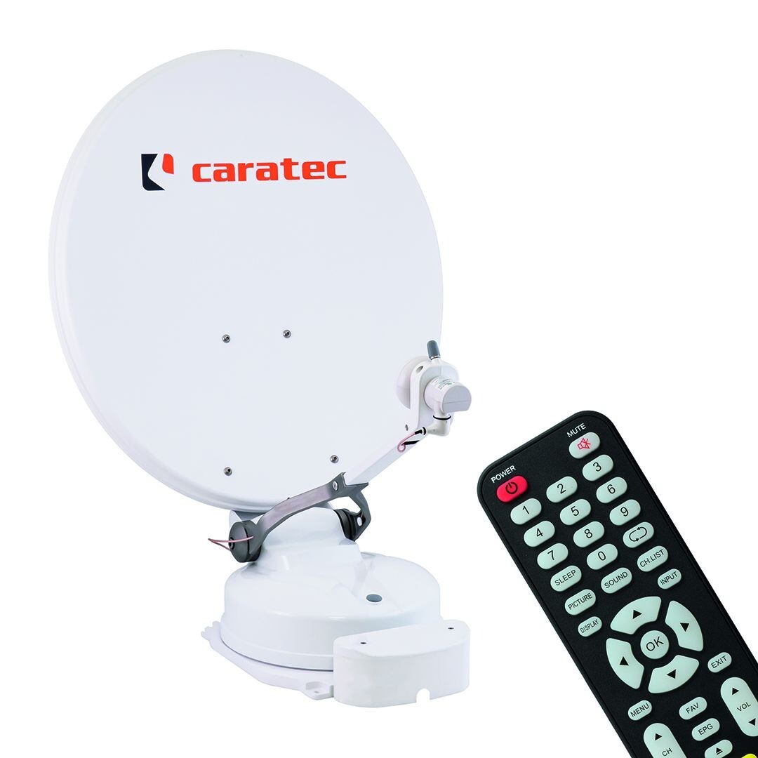 Caratec Casat600S Sat-Antenne, Smart-D Serie, Weiß