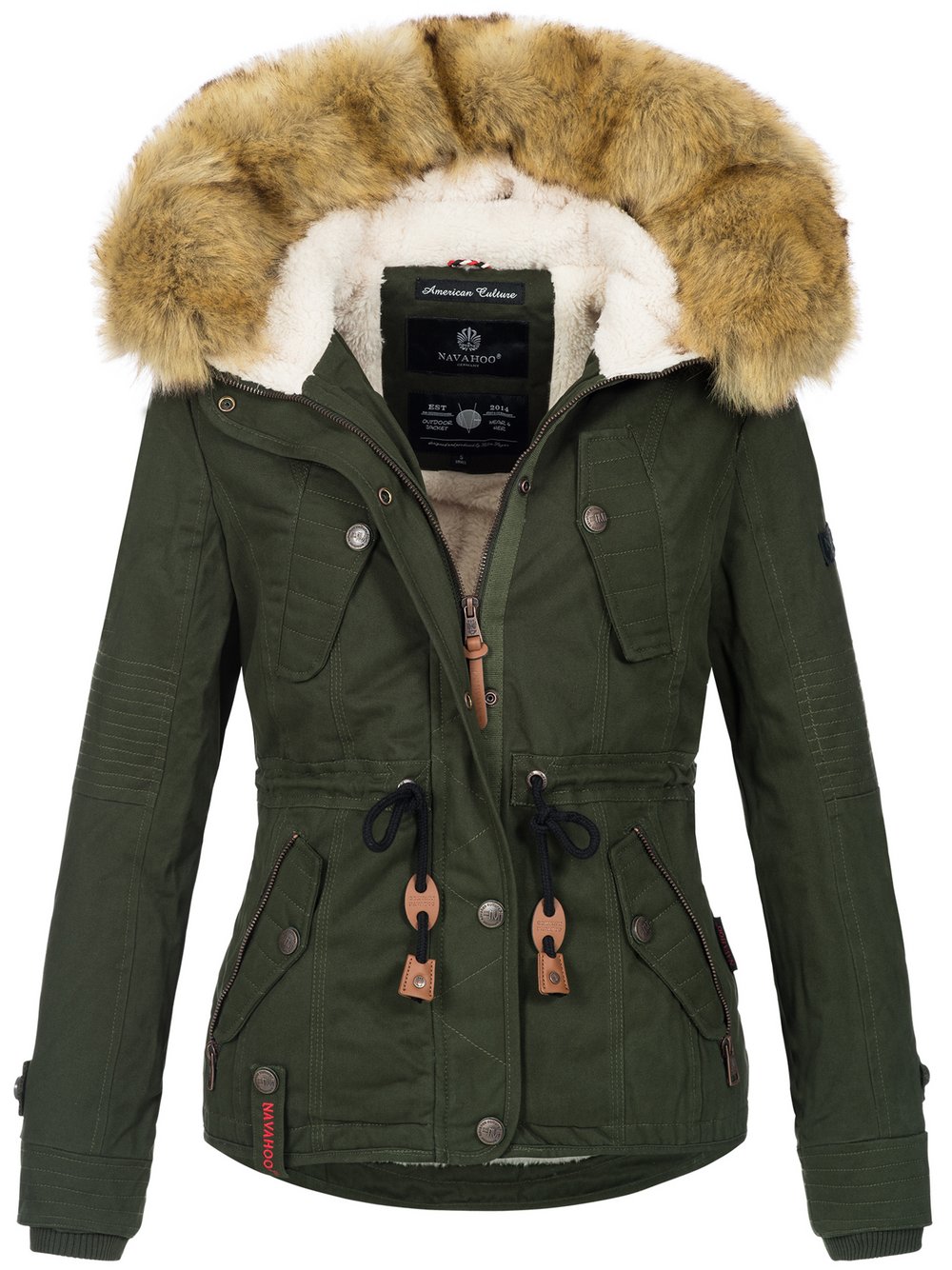 Navahoo Winterjacke Damen grün, 40