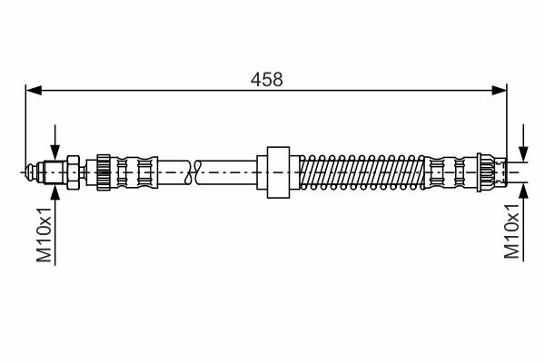 BOSCH Bremsschlauch Vorne Rechts für PEUGEOT 405 I II