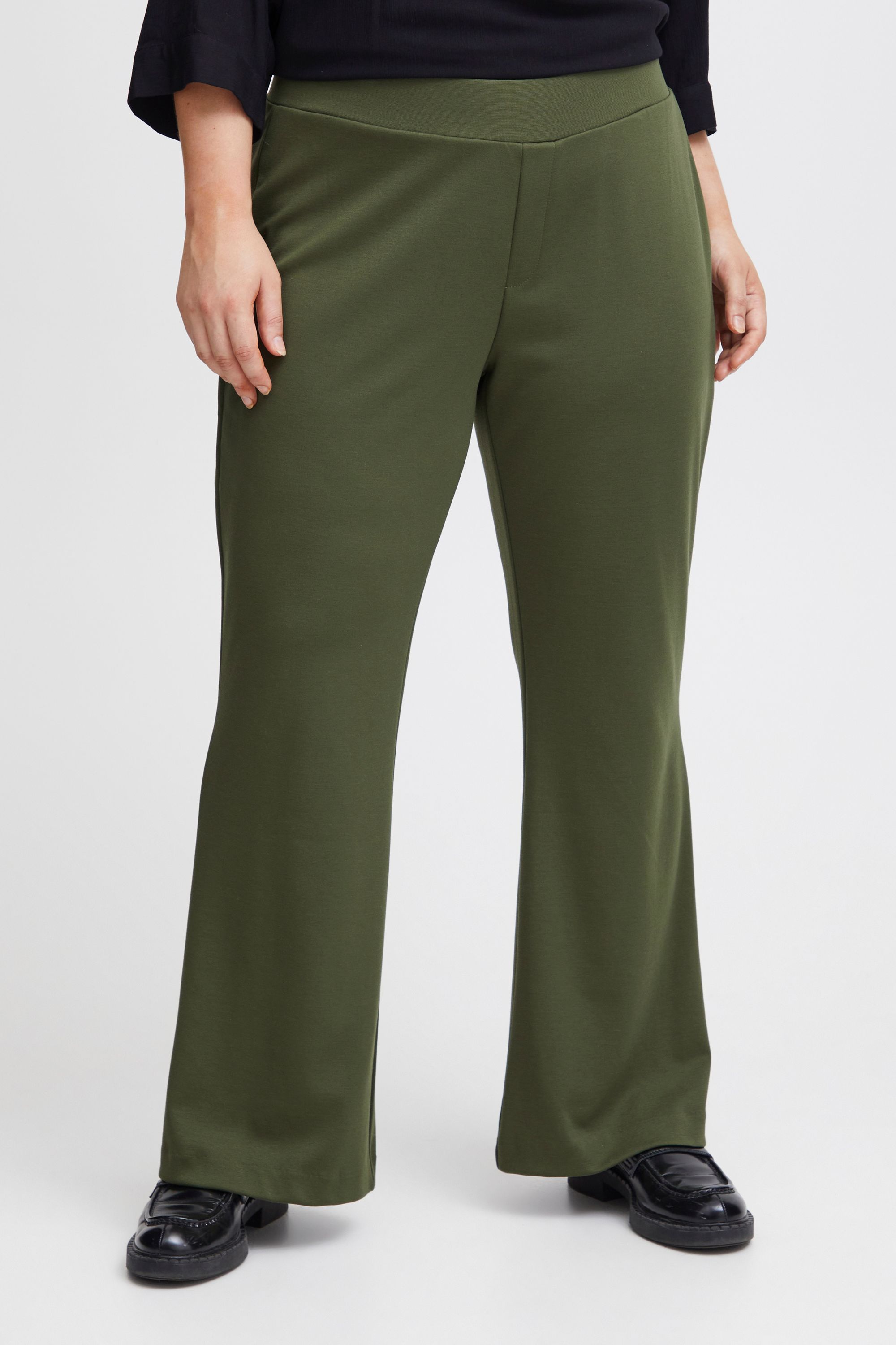 Stoffhose FRANSA "Fransa FPBLAZER PA 1" Gr. 52, EURO-Größen, grün (rifle green) Damen Hosen Stoffhosen