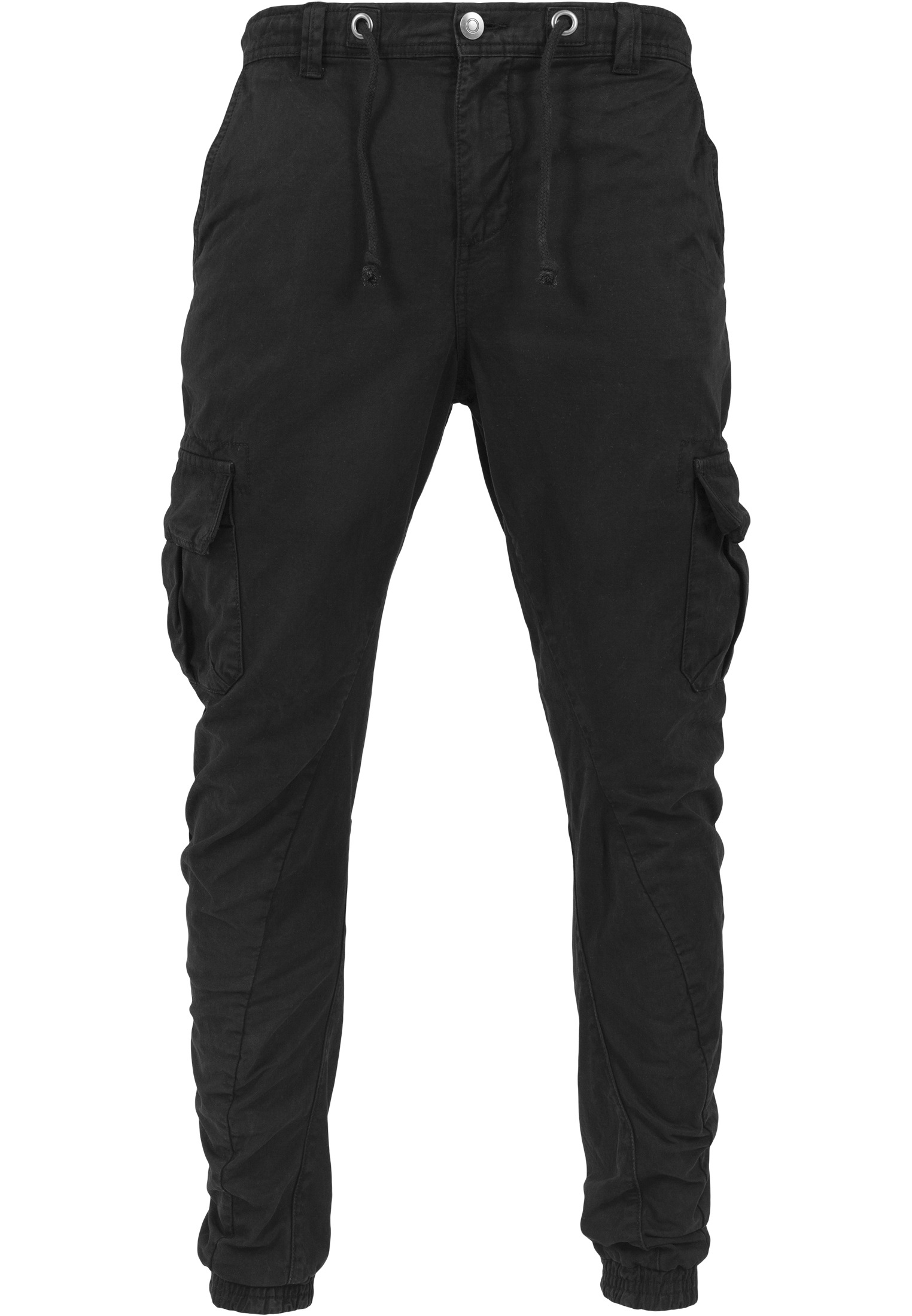 Jeggings URBAN CLASSICS "Herren Boys Cargo Jogging Pants" Gr. 146/152, Normalgrößen, schwarz (black) Jungen Hosen URBAN CLASSICS