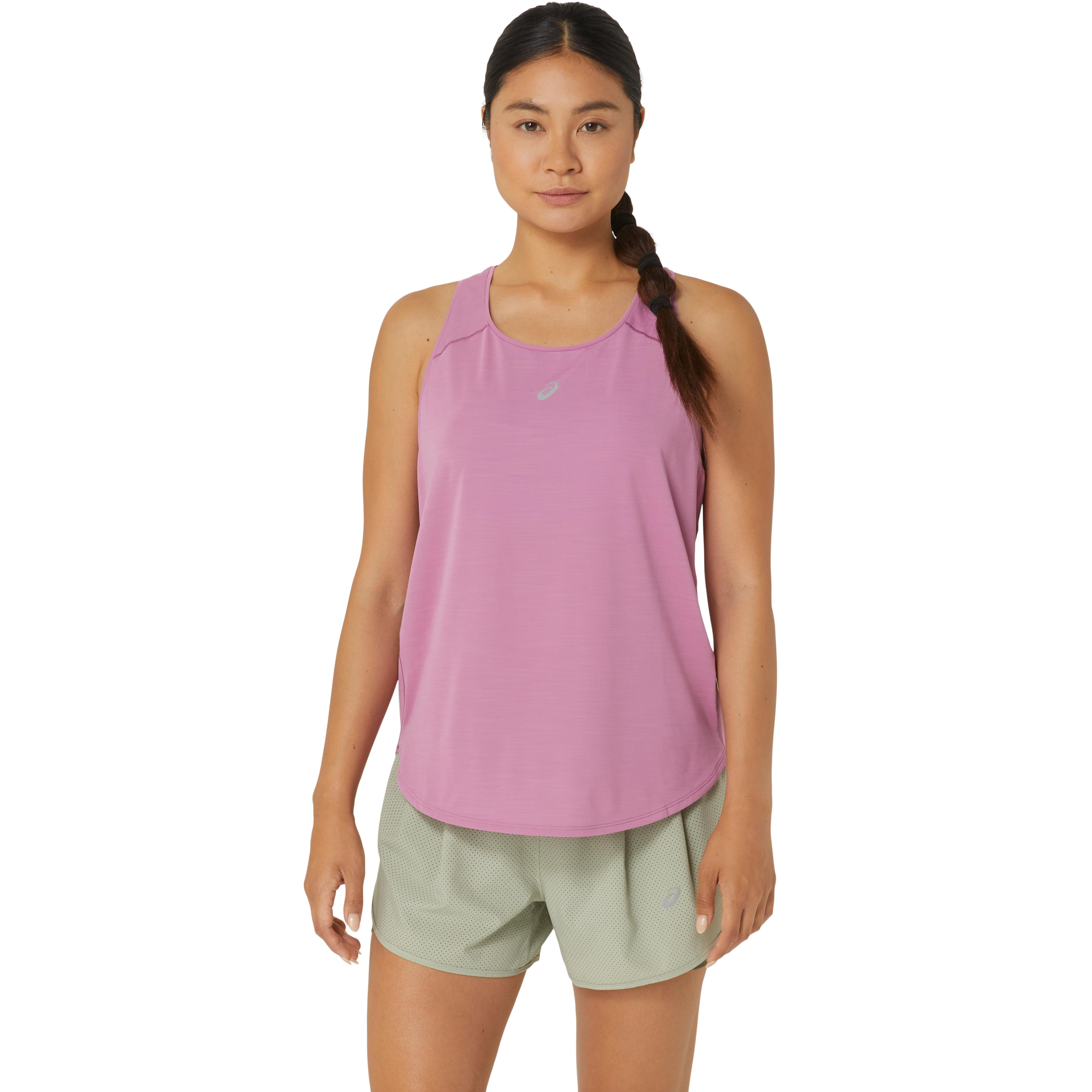 Trainingstop ASICS "ROAD TANK" Gr. XL (46/48), rot (soft berry) Damen Tops Sport