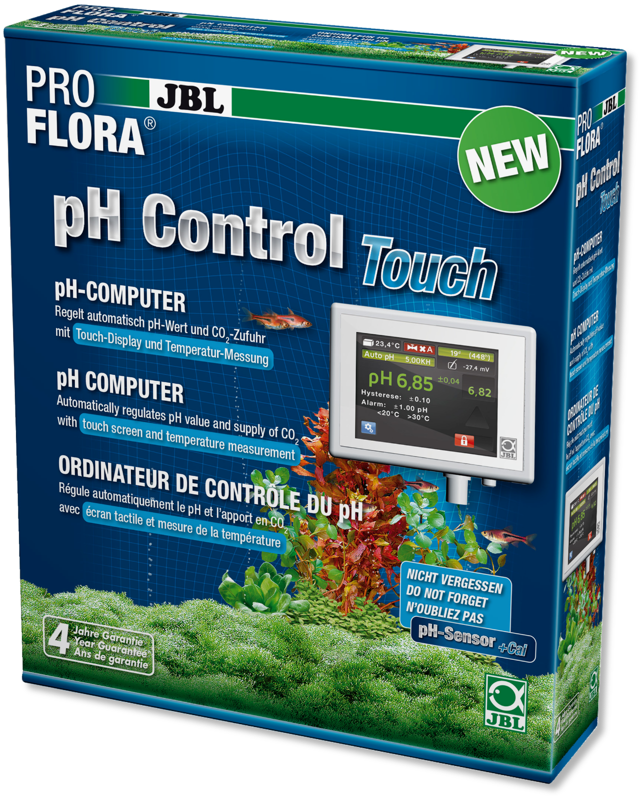JBL PROFLORA pH-Control Touch Mess- und Steuercomputer zur Kontrolle von CO2/pH