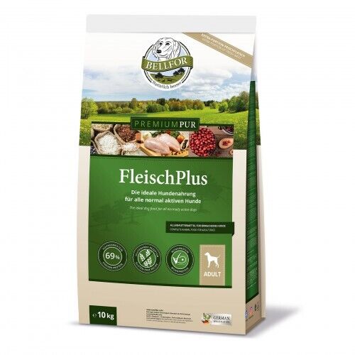 Bellfor Trocken Hundefutter Hohem Fleischanteil mit Huhn Reis Monoprotein 10 kg