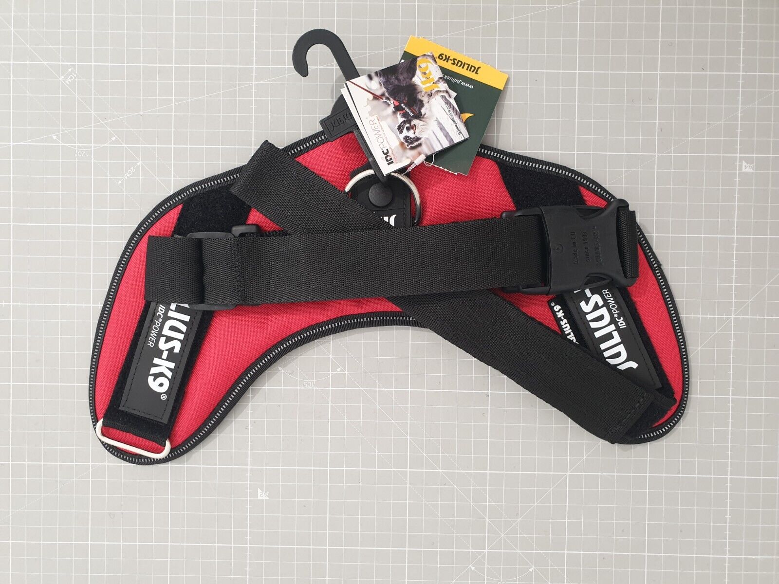 Julius K9 IDC Powergeschirr Hundegeschirr M/0 Rot 58-76cm 14-25kg