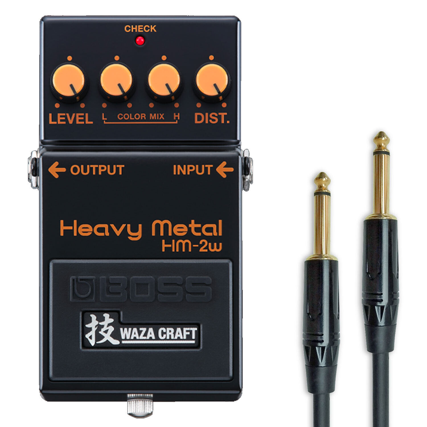 Boss HM-2W Heavy Metal Verzerrer Distortion Waza Craft Pedal + Kabel