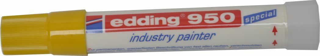 edding 950 Industriemarker gelb ca. 10mm Rundspitze 4-950005