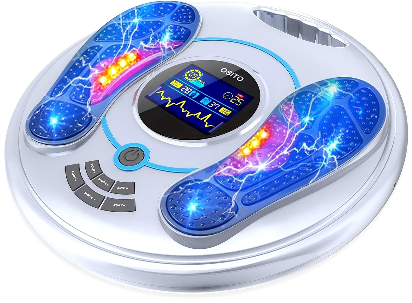 EMS Fußmassage-Stimulator, Durchblutungs-Stimulator, für wirksame Schmerzlind...